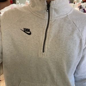 Nike Gray Quarter-Zip Sweatshirt